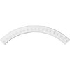 Ekena Millwork 50"OD x 43 3/8"ID x 3 3/8"W x 1"P Hillsborough Ceiling Ring (1/4 of complete circle) CR50HI